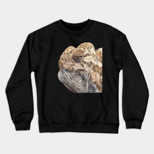 Chameleon With Sinister Facial Expression Vector Art Crewneck Sweatshirt
